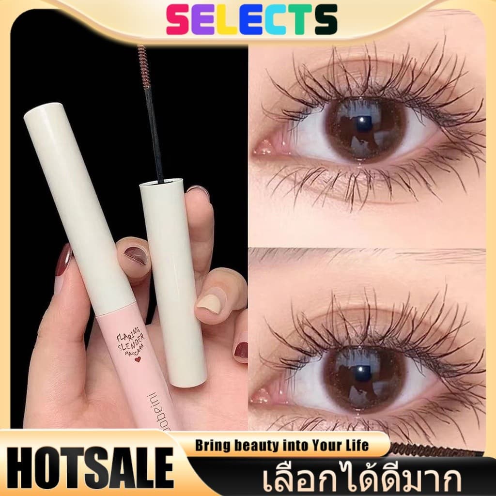 SELECTES ทรงขนสวยธรรมชาติ มาสคาร่าหลอดเงิน เนื้อนุ่มเบา ติดง่าย ล้างออกคล่อง ไม้งอนหักเสียทรง รูปที่ 1