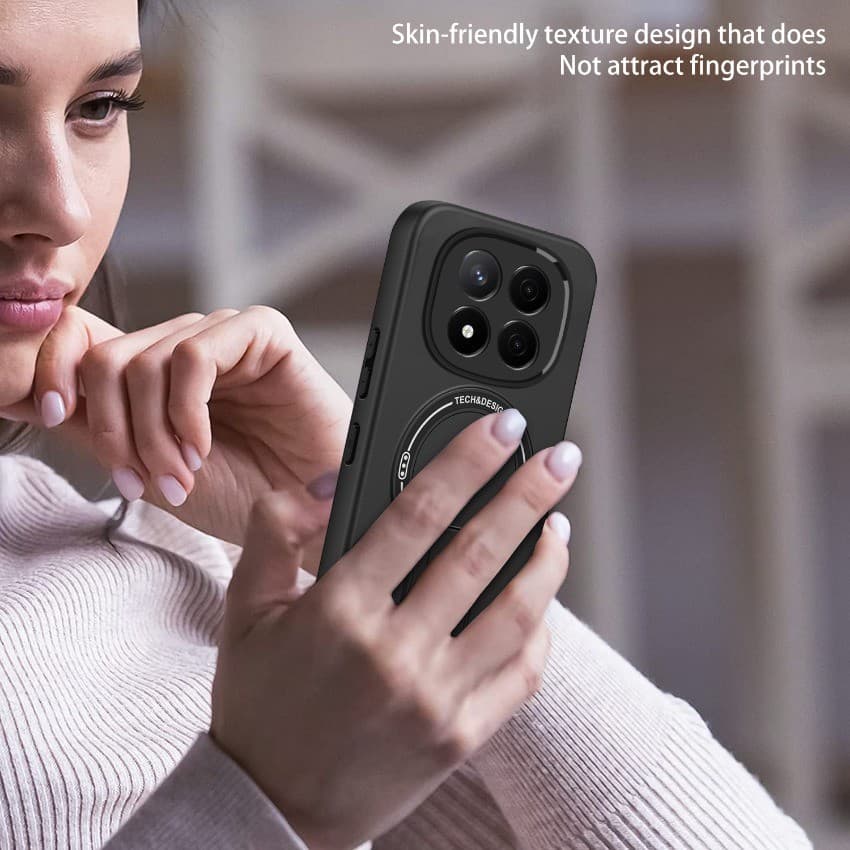 สําหรับ Redmi หมายเหตุ 15 14 Pro Plus ProPlus 2025 สีลูกกวาดคาร์บอนไฟเบอร์ผู้ถือแม่เหล็กเคสโทรศัพท์ปลอก Note14Pro + Note14Pro Note15Pro + เกราะกันกระแทกป้องกันปกหลัง รูปที่ 8