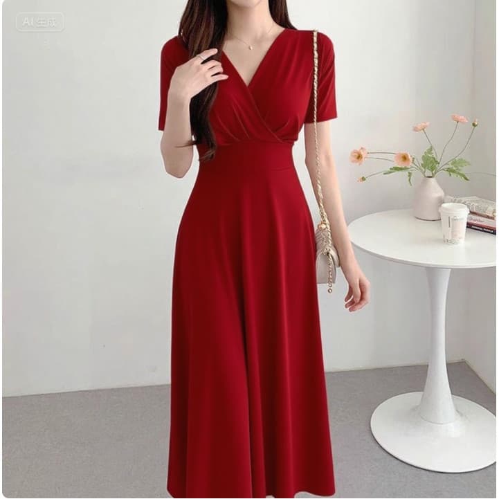 เดรสสีขาว ขาว เน่ารัก sexy dress สีทึบ สบายๆ เดรสผู้หญิง ทํางาน เหมาะสำหรับทุกโอกาส รูปที่ 8