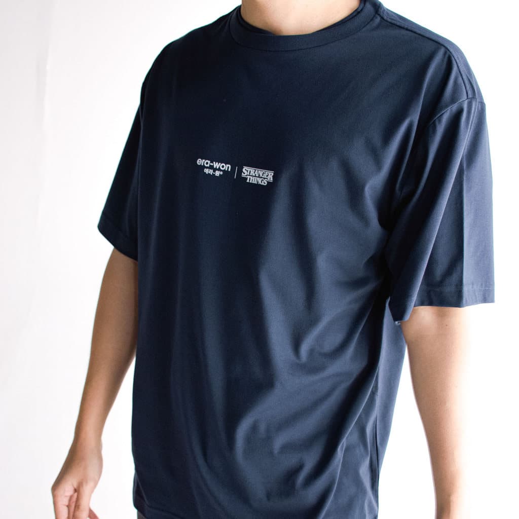 era-won เสื้อยืด T-Shirt Oversize รุ่น era-won x Stranger things สี Navy รูปที่ 5