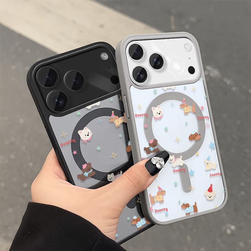 เคสแม่เหล็ก เคสใสกันกระแทกน่ารัก IPhone17 Air 11 12 13 14 15 16 17 PROMAX 17 16 15Pro 16 15 14PLUS 8 7Plus XR X XS XSMAX รูปที่ 2