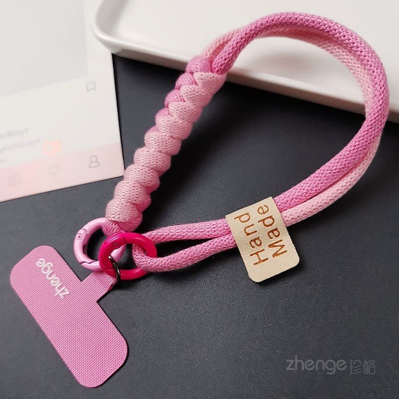 เชือกเส้นเล็กโทรศัพท์มือถือข้อมือคมชัดสีเชือกถักสั้น อิน ที่แข็งแกร่งทนทานเดินทางกลางแจ้งช้อปปิ้งหญิงเดินทางปีนเขา รูปที่ 9