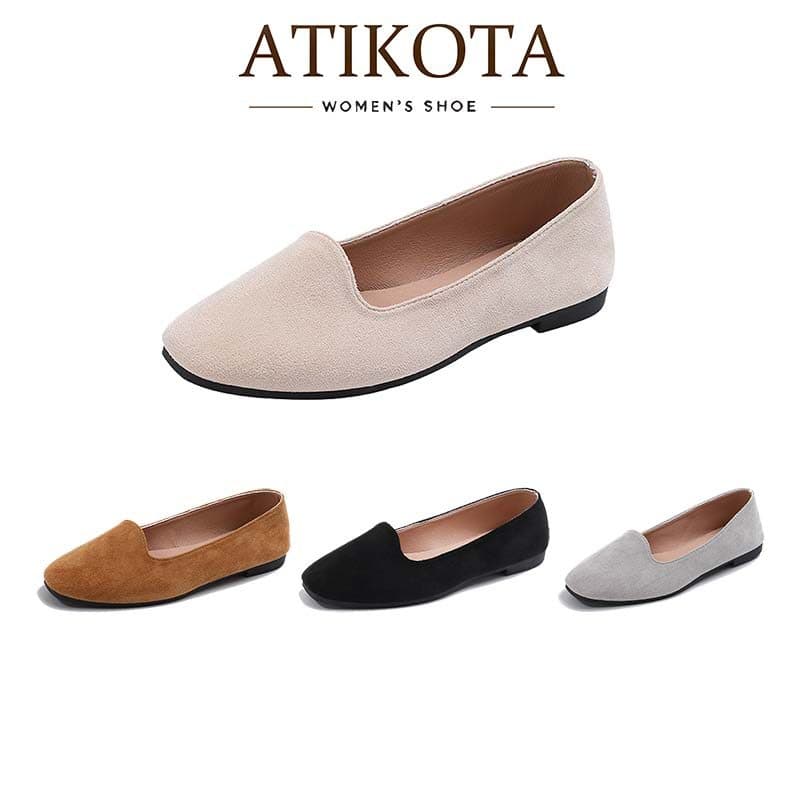 Atikota รองเท้าคัชชูสตรีรูปแบบทันสมัยสวมใส่สบายทนทานน้ำหนักเบา รูปที่ 1