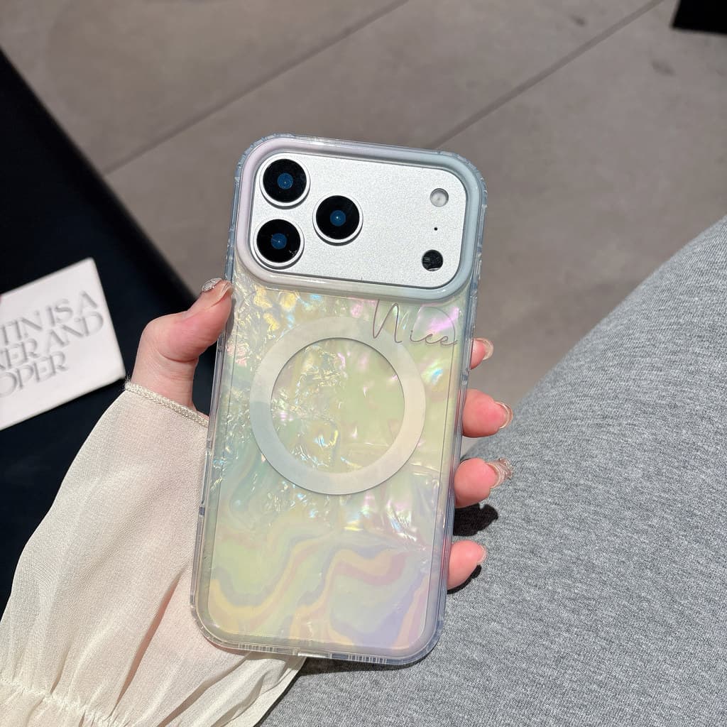 กึ่งโปร่งใสเรนเดอร์เปลือก-เนื้อวิทยุ-เติมป้องกันโฮโลแกรมเคสโทรศัพท์สําหรับ ไอโฟน 17 17 มือโปร 16 15 14 มือโปร สูงสุด ป้องกันโฮโลแกรมกรณีโทรศัพท์ รูปที่ 5