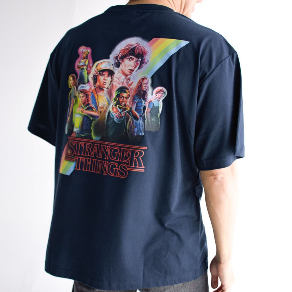 era-won เสื้อยืด T-Shirt Oversize รุ่น era-won x Stranger things สี Navy รูปที่ 4