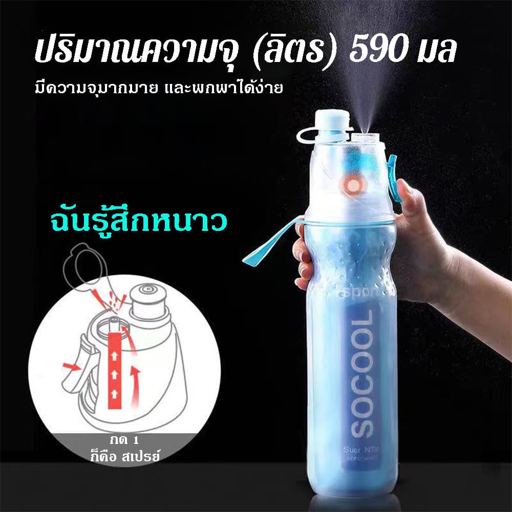 แบบพกพายกแหวน PE ตาข่ายสีแดงสเปรย์ถ้วยมัลติฟังก์ชั่กีฬากลางแจ้งสเปรย์เหยือกสองชั้นข้ามพรมแดนเก็บความเย็นถ้วยน้ำสเปรย์ รูปที่ 7