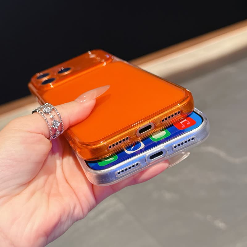 Simple สีทึบ TPU soft Case สําหรับ iPhone 13 14 15 16 17 Pro Max ปลอก Anti fall ฝาครอบป้องกันสําหรับ iPhone16 กรณี รูปที่ 8