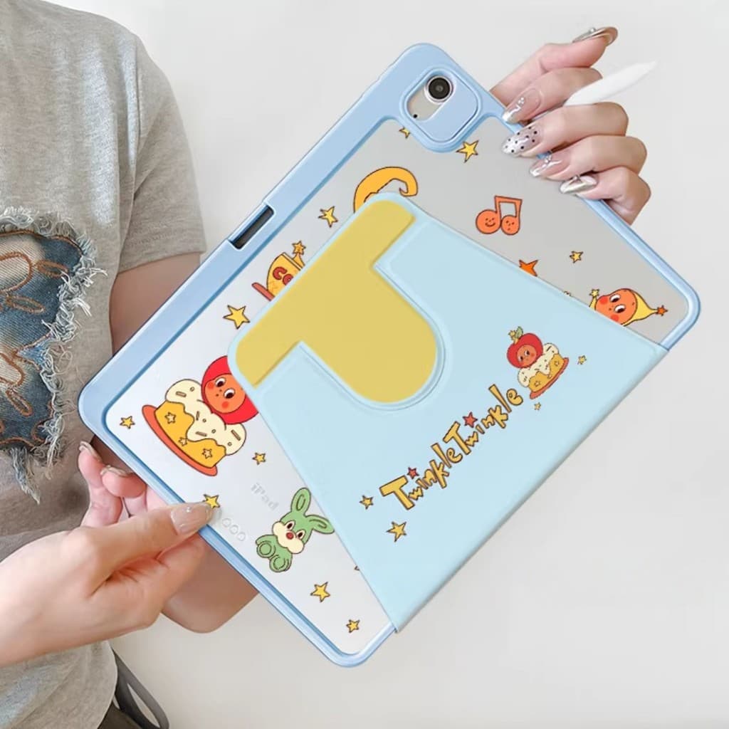 เคสไอแพด ปรับองศาได้360 องศา for iPad A16 gen11 gen10 Air7 Air6/5/4 Pro11 Gen9/8/7 Air11 ใส่ปากกาได รูปที่ 9