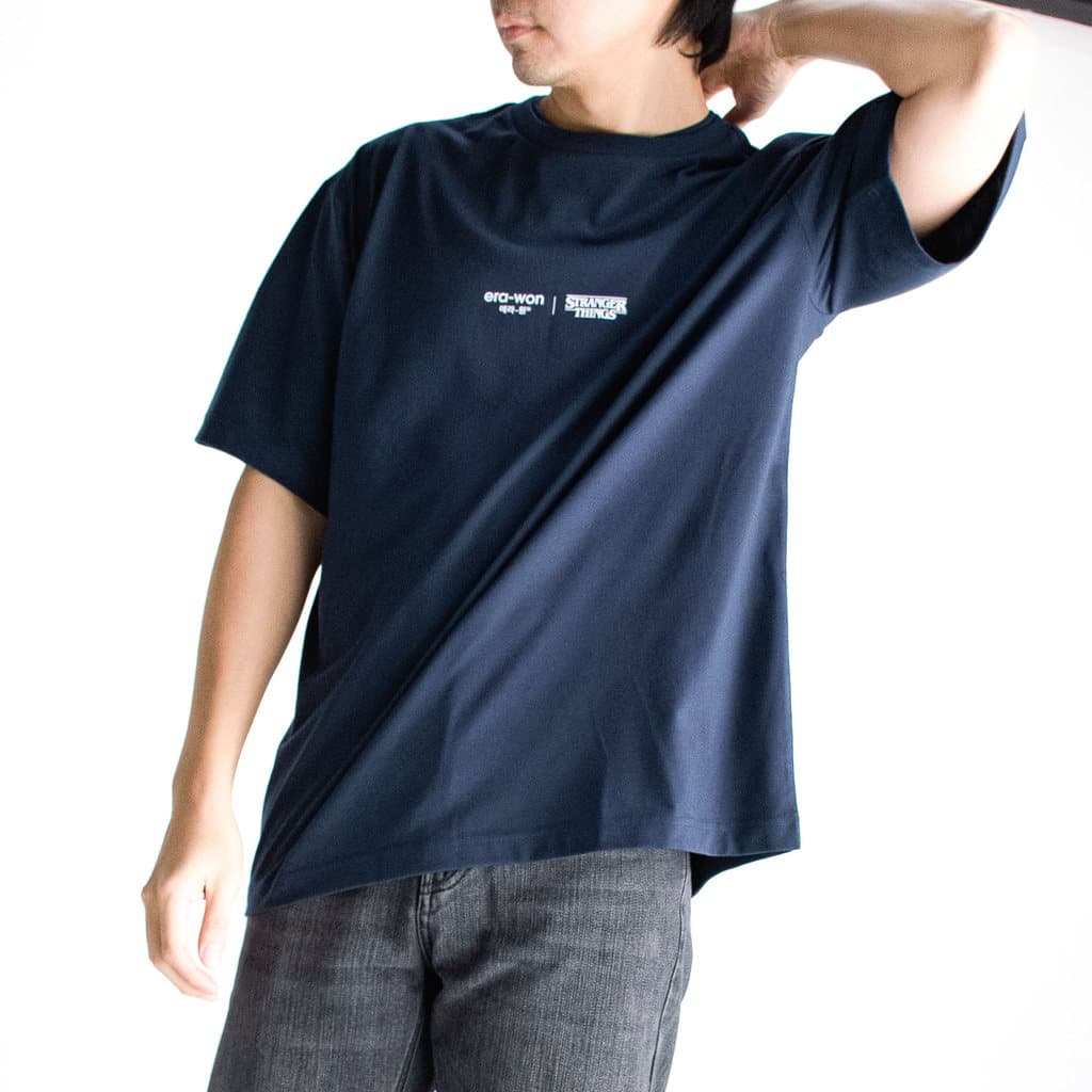 era-won เสื้อยืด T-Shirt Oversize รุ่น era-won x Stranger things สี Navy รูปที่ 8