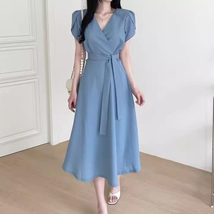 เดรสสีขาว ขาว เน่ารัก sexy dress สีทึบ สบายๆ เดรสผู้หญิง ทํางาน เหมาะสำหรับทุกโอกาส รูปที่ 7