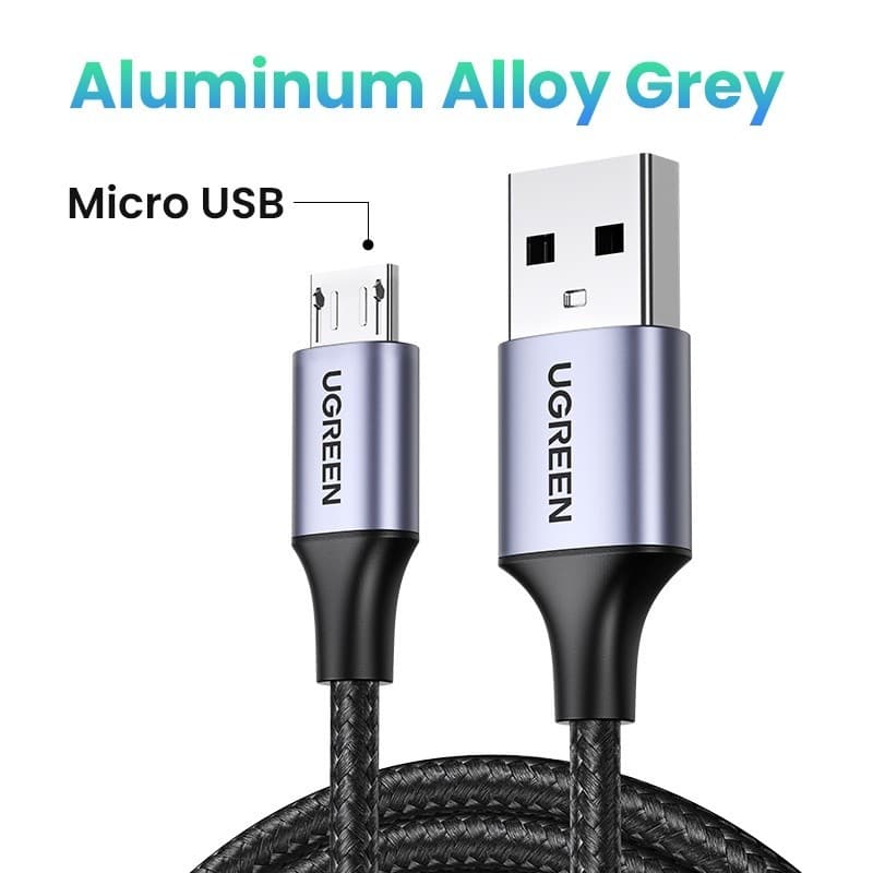 UGREEN สาย MicroUSB Micro USB เป็น USB 2.0 Fast 2A สายชาร์จข้อมูลสําหรับโทรศัพท์มือถือ Android รูปที่ 9