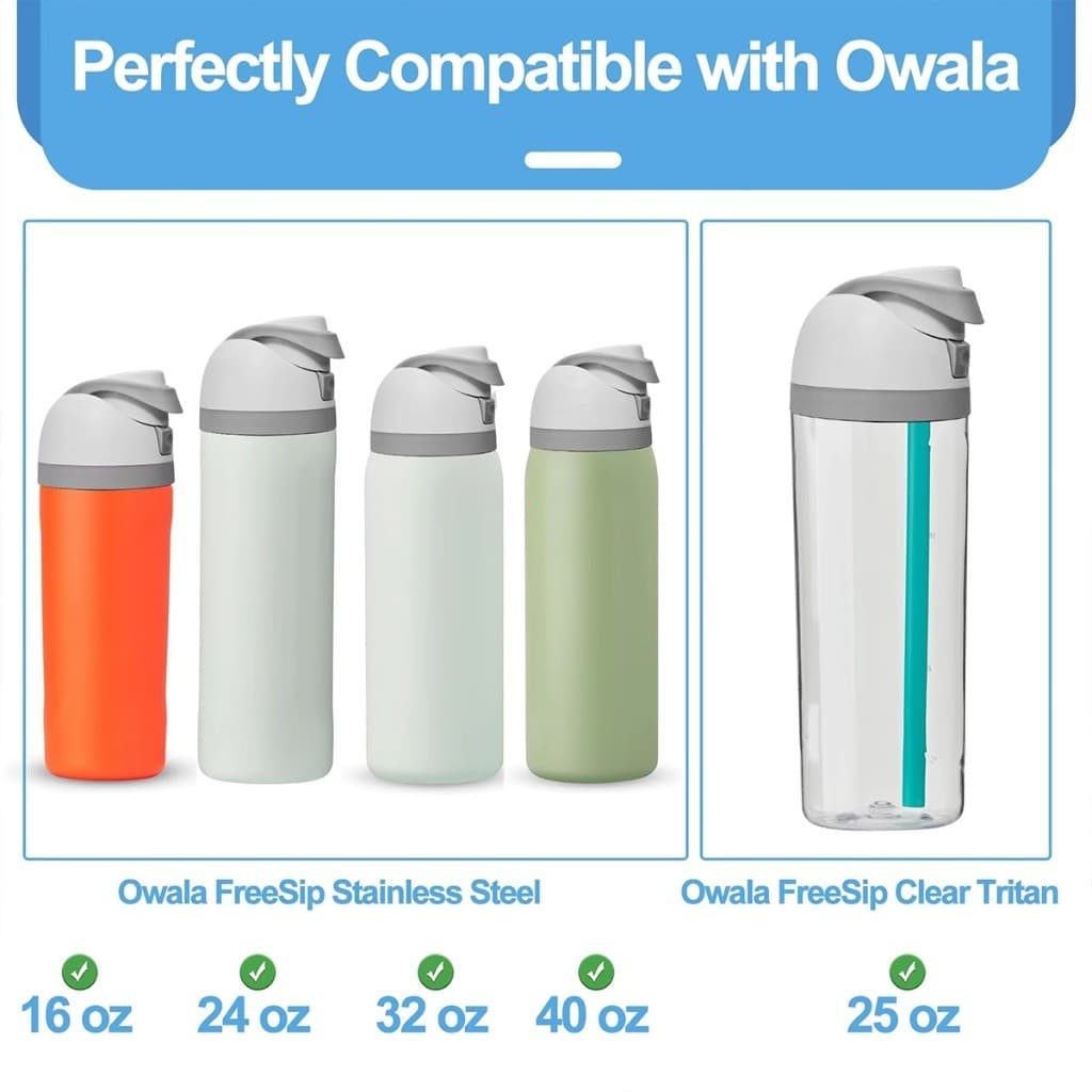 8CM owalaฝาขวด วัสดุPP อุปกรณ์เสริม ฝาปิดขวดน้ำ สำหรับOwala16/19/24/32/40oz มี5สี รูปที่ 7
