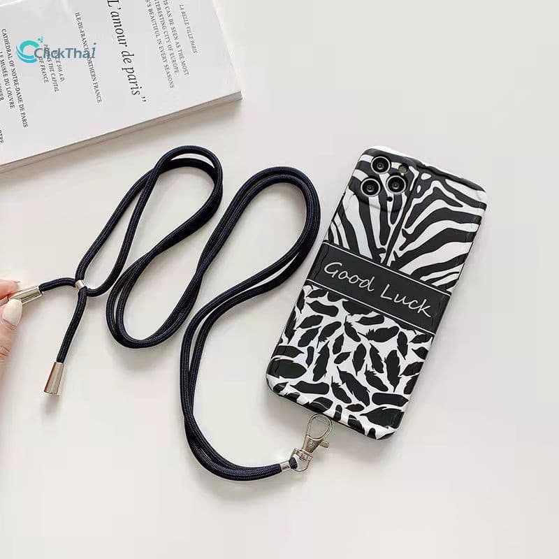 สายเชือกคล้องโทรศัพท์มือถือ ป้องกันการสูญหาย -cross Body Phone Case Lanyard No-hole Lanyard สายคล้องคอโทรศัพท์แบบปรับได้ รูปที่ 3