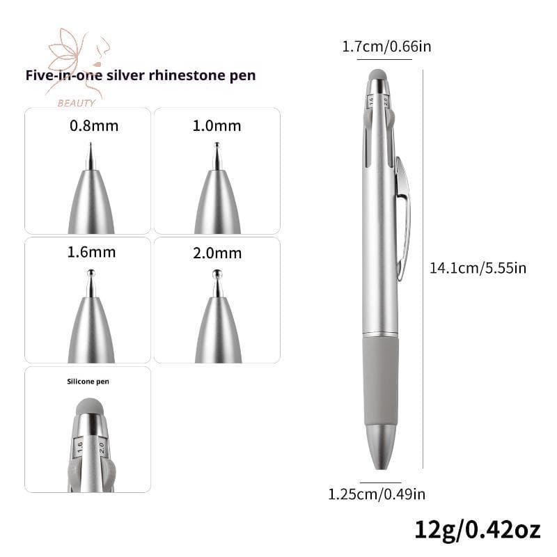 4in1 Nail Dotting Pen Nail Art Dotting Tools In ปากกาลูกลื่น Design Nail Art Tip Dot Paint ชุดแต่งเล็บ {TH} รูปที่ 6