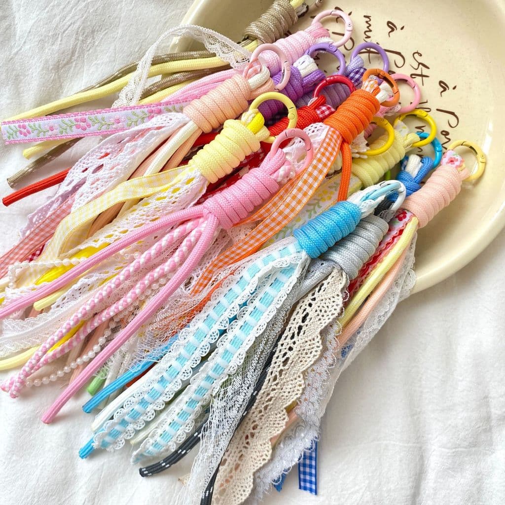 DIY Miu-inspired Instagram-worthy bag Charm, ขอบลูกไม้, ของเล่นตุ๊กตาอินเทรนด์ครอบงํา, พวงกุญแจ, เครื่องประดับกล่องตาบอด, เชือก รูปที่ 9