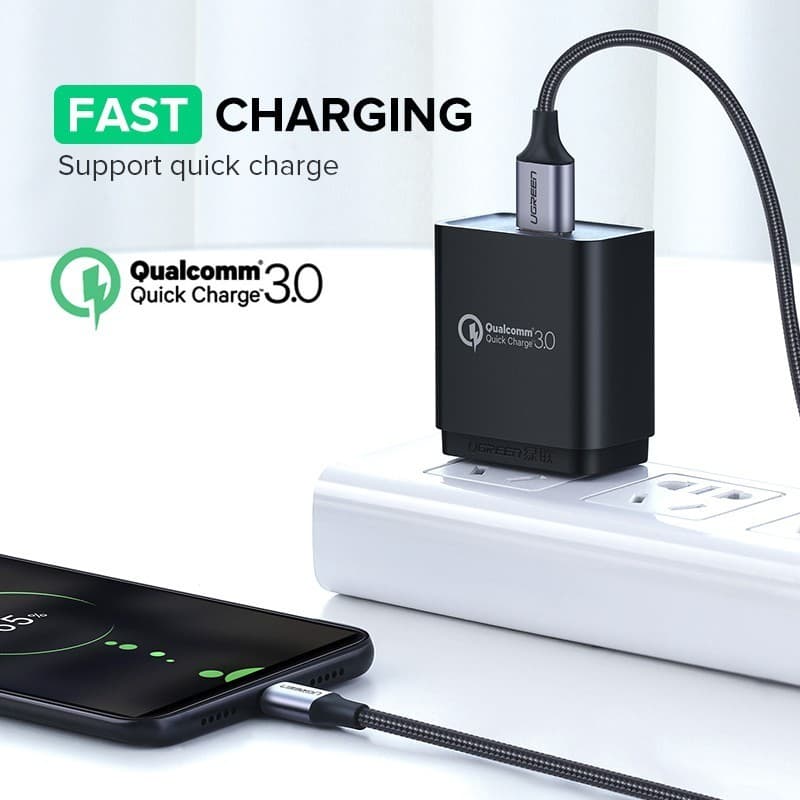 UGREEN สาย MicroUSB Micro USB เป็น USB 2.0 Fast 2A สายชาร์จข้อมูลสําหรับโทรศัพท์มือถือ Android รูปที่ 5