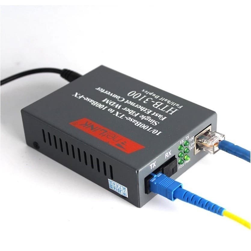 แปลงสัญญาณ Gigabit Media Converter HTB-GS-03 Fiber Optic 20KM Single-mode Single-fiber WDM RJ45 ตัวแปลงสื่อ รูปที่ 6