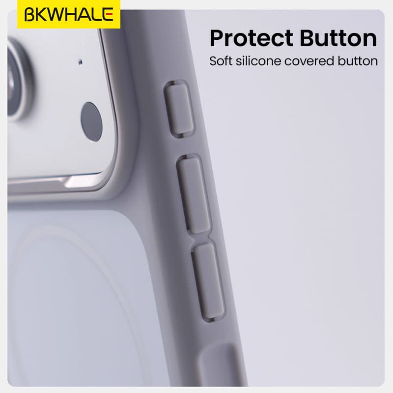 BKWHALE Magnetic Matteกันกระแทกเคสโทรศัพท์สําหรับiPhone 17 Pro Maxขอบซิลิโคนอ่อนนุ่ม + Hrad PCปกหลังสําหรับiPhone 17Airพรีเมี่ยมกันกระแทกป้องกันปลอก รูปที่ 7