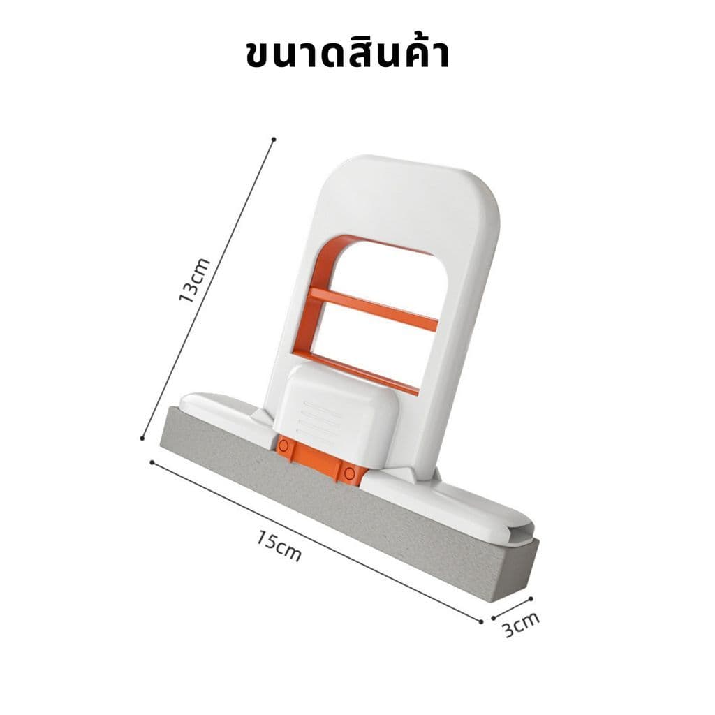 ไม้ถูพื้นฟองน้ำพกพา หัวถอดเปลี่ยนได้ พกพาสะดวก ล้างกระจก อเนกประสงค์ เครื่องมือทำความสะอาดทั้งแบบเปียกและแห้ง รูปที่ 9