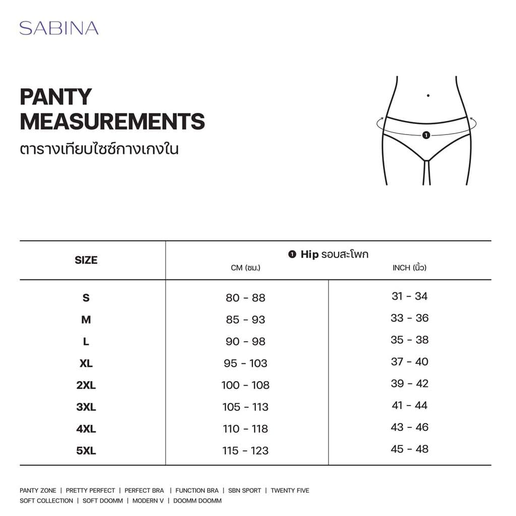 Sabina Panty Zone Everyday Series กางเกงในทรงบิกินี่ รหัส SUZ25020BD - สีน้ำเงินเข้ม รูปที่ 4