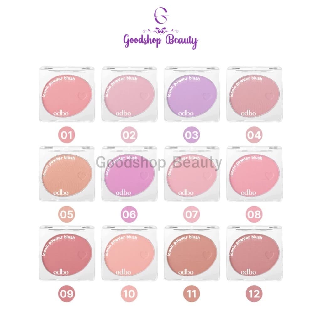 Odbo Iconic Powder Blush od1325 บลัชออน ไอโคนิค พาวเดอร์ บลัช รูปที่ 1