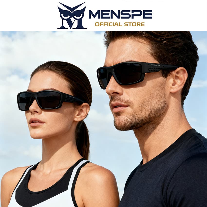 MENSPE Unisex แฟชั่นขับรถแว่นตากันแดดป้องกันทรายขี่จักรยานกลางแจ้ง UV400 Night Vision แว่นตาโพลาไรซ์ รูปที่ 2
