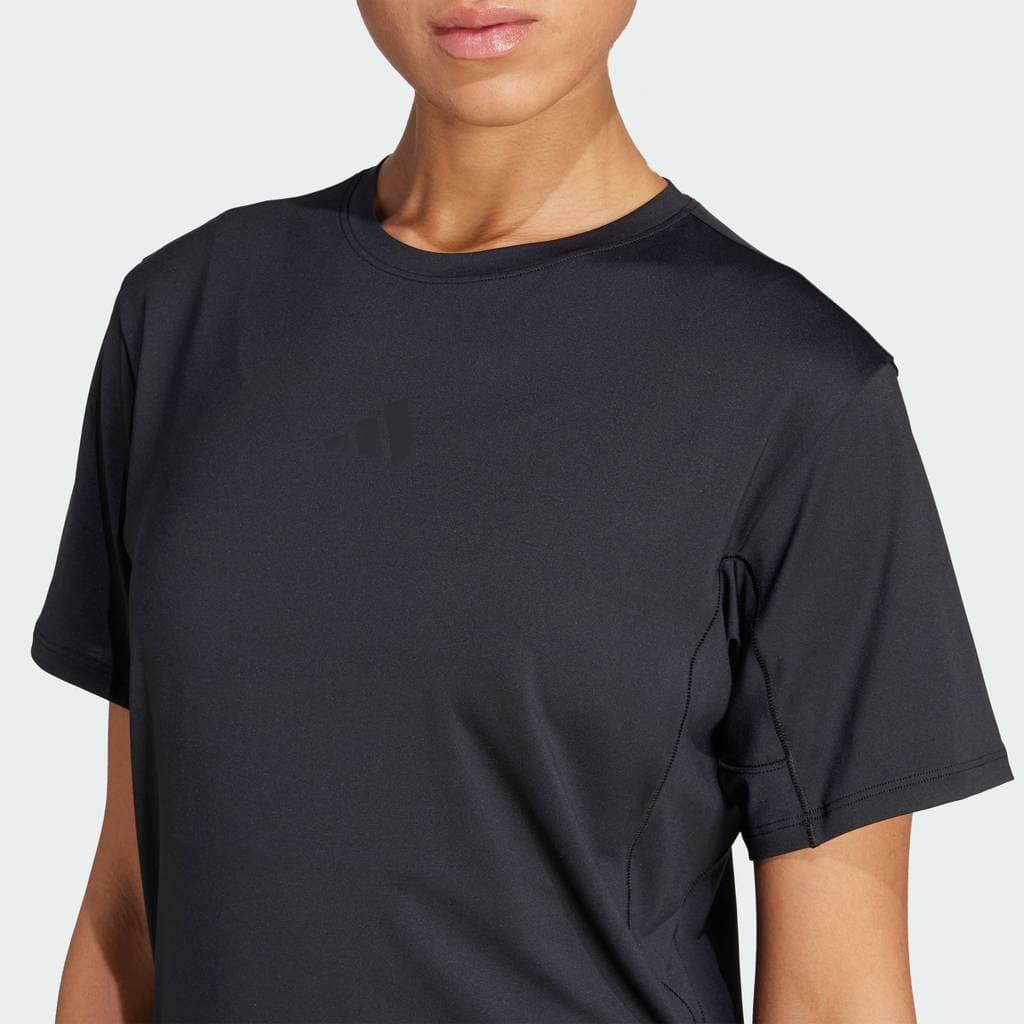 adidas Gym & Training เสื้อยืด Designed For Training Go To ผู้หญิง สีดำ KB5676 รูปที่ 7