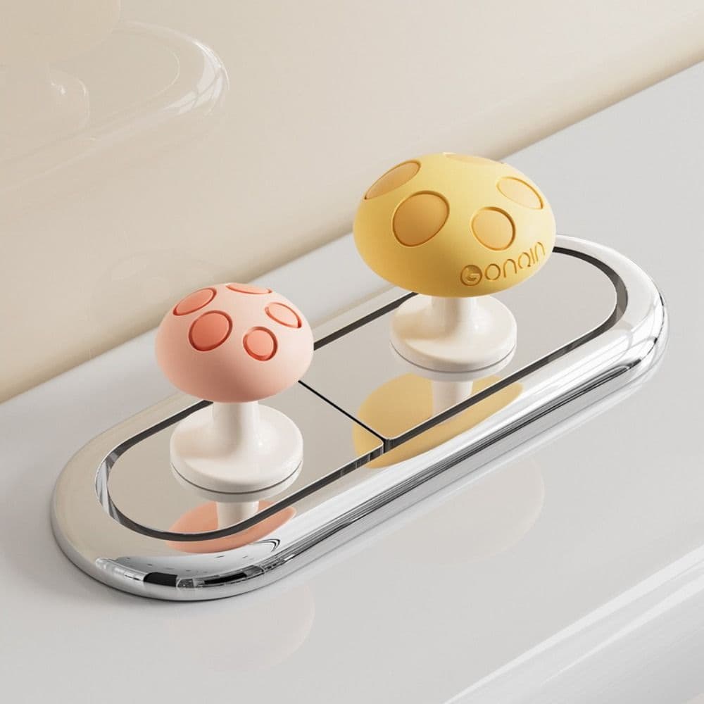 LONTIME ปุ่มกดถังชักโครก, กาวเล็บป้องกันห้องน้ํากดปุ่ม, เห็ดรูป Creative Multifunctional ถังน้ํา Push Switch รูปที่ 7