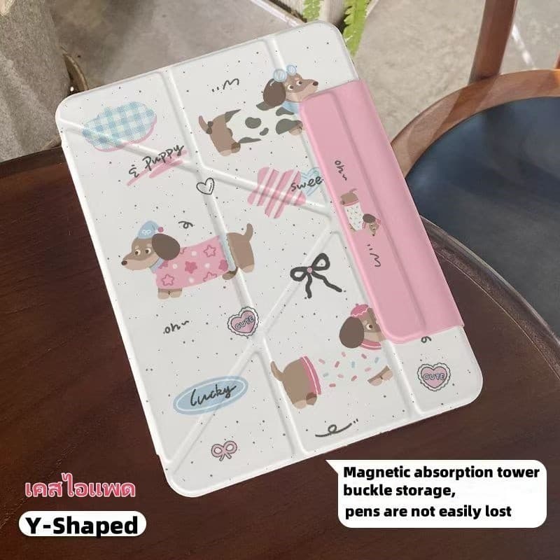 ส่งจากไทย เคสสำหรับไอแพด case ปกหนัง Gen10/11 Air4/5/6/7 M3 Mini6/7 Pro11 A16Y-พับสําหรับipadกรณี. รูปที่ 4