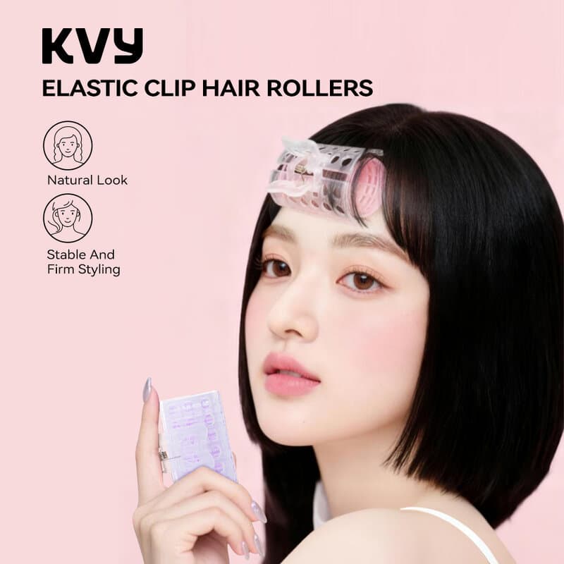 KVY Elastic Clip Hair Rollers 3pcs โรลม้วนผม 3ชิ้น. รูปที่ 3