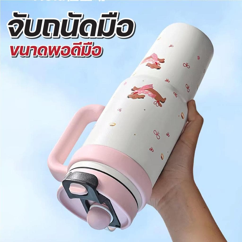 แก้วเก็บความเย็น 1000ML สแตนเลส316 แก้วเยติ แก้วน่ารัก แก้วเก็บอุณหภูมิ แก้วสแตนเลส แก้วน้ำ รูปที่ 6