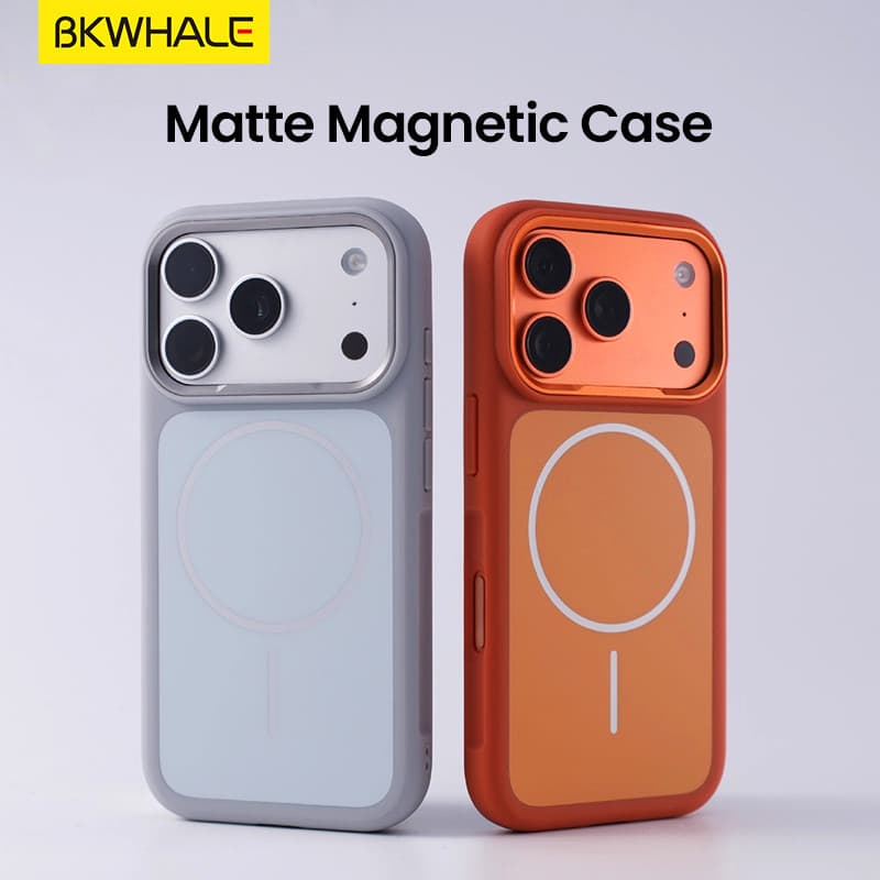BKWHALE Magnetic Matteกันกระแทกเคสโทรศัพท์สําหรับiPhone 17 Pro Maxขอบซิลิโคนอ่อนนุ่ม + Hrad PCปกหลังสําหรับiPhone 17Airพรีเมี่ยมกันกระแทกป้องกันปลอก รูปที่ 9