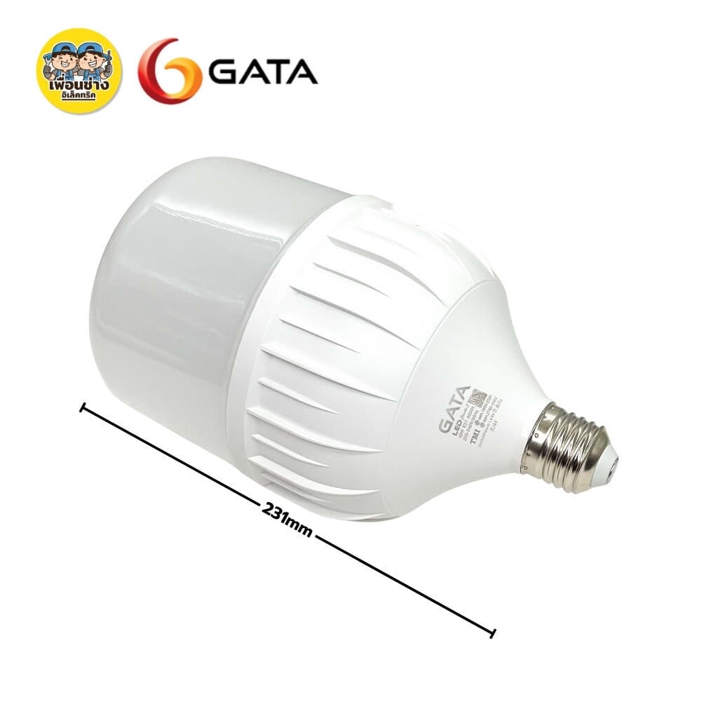 GATA รุ่น Jumbo หลอดไฟ LED ทรงกระบอก 20w 30w 40w 50w ขั้ว E27 แอลอีดี กันไฟกระชาก 1.5kV Bulb รูปที่ 8