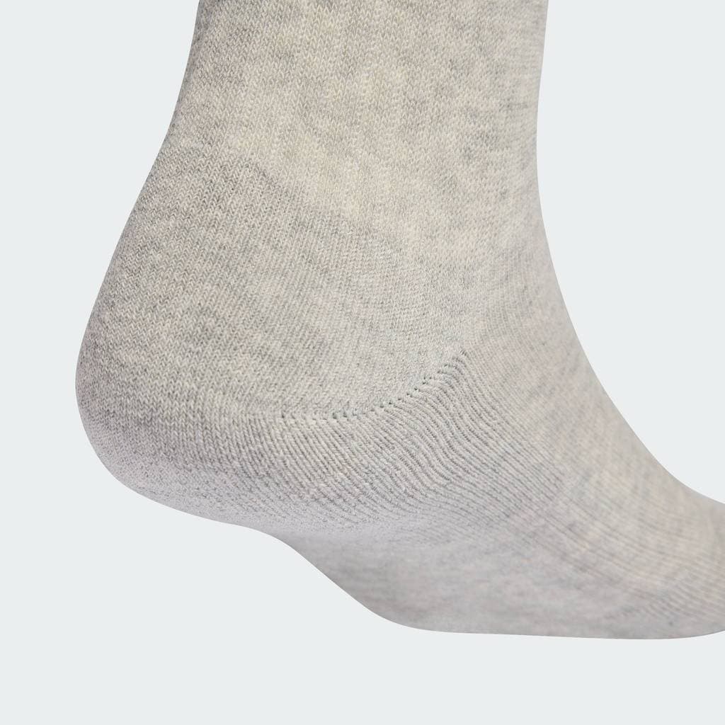 adidas Lifestyle 3-Stripes Cushioned Crew Socks 3 Pair Pack Unisex Grey KC9640 รูปที่ 4