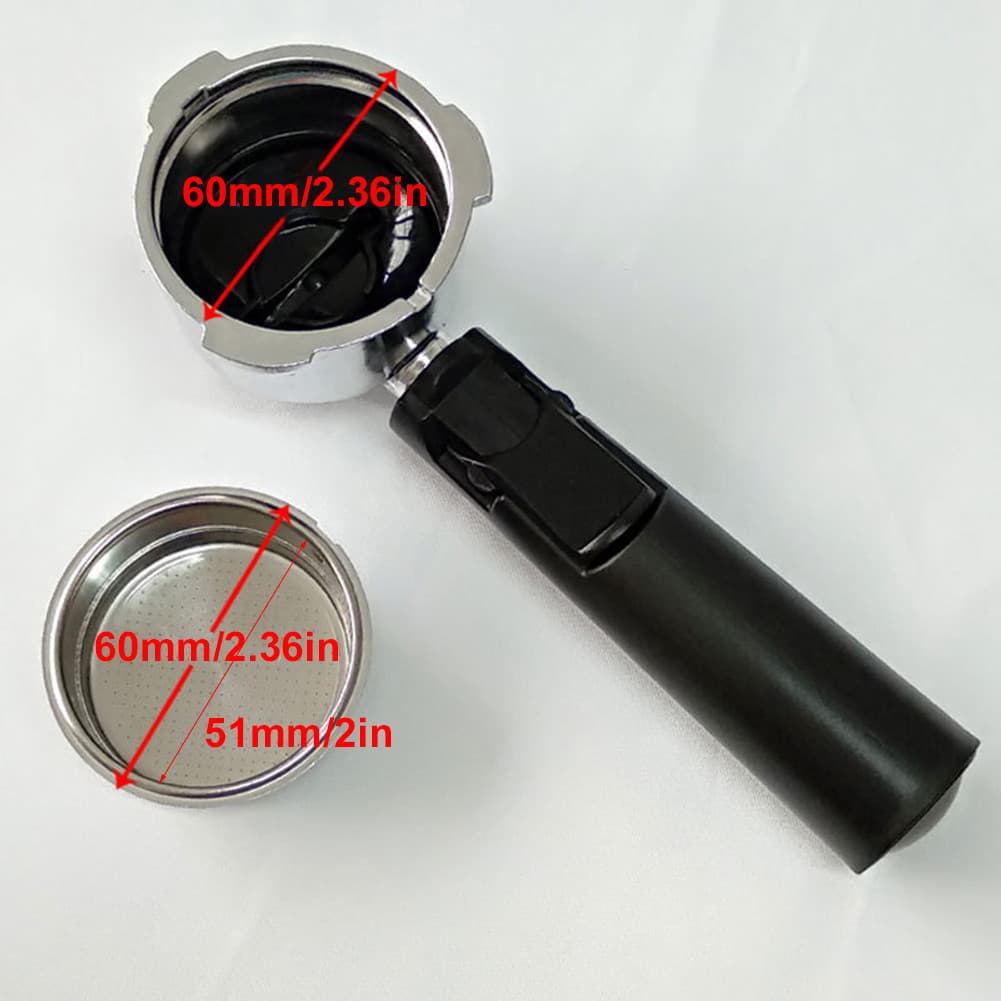 พอร์ตาฟิลเตอร์ 51mm กระบอกชงกาแฟ ที่กรองกาแฟ เครื่องชงกาแฟพอร์ตาฟิลเตอร์ กระบอกชงกาแฟ กระบอกชงกาแฟแบบกด ชุดพอร์ตาฟิลเตอร์ 51mm ที่กรองกาแฟแบบกด อะไหล่เครื่องชงกาแฟ กระบอกชงกาแฟถอดได้ กระบอกชงกาแฟ 51mm แบบกด K520 รูปที่ 8