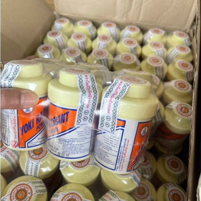 แป้ง สูตรเย็น แป้งโยคี ในรัศมีวงกลม เนื้อแป้งละเอียด แป้งลดกลิ่นอับ โยคี 100 กรัม รูปที่ 3