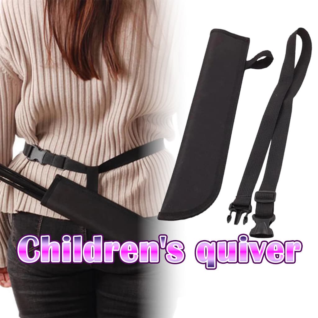 ของมาใหม่！กระเป๋าใส่ลูกธนูสำหรับเด็ก เอวปรับได้ ถุงธนูลูกศร เนื้อผ้าแข็งแรงทนทาน ใช้กับคันธนูแบบรีเคิร์ฟและคอมพาวด์ รูปที่ 5