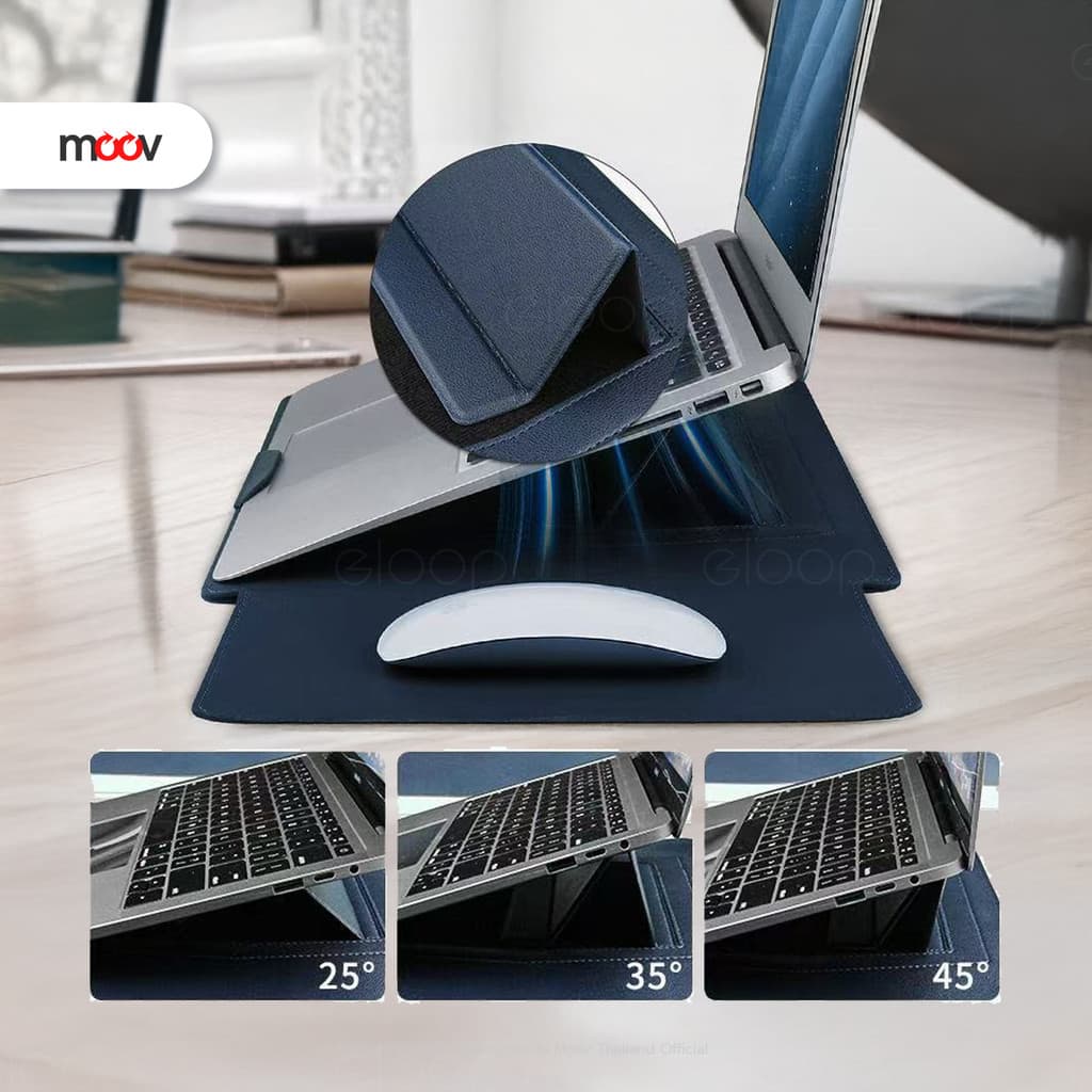 Moov LB01 กระเป๋า 3 in 1 สำหรับ Macbook Air M2 M3 M4 Pro M5 notebook laptopโน๊ตบุ๊ค sleeve รูปที่ 3
