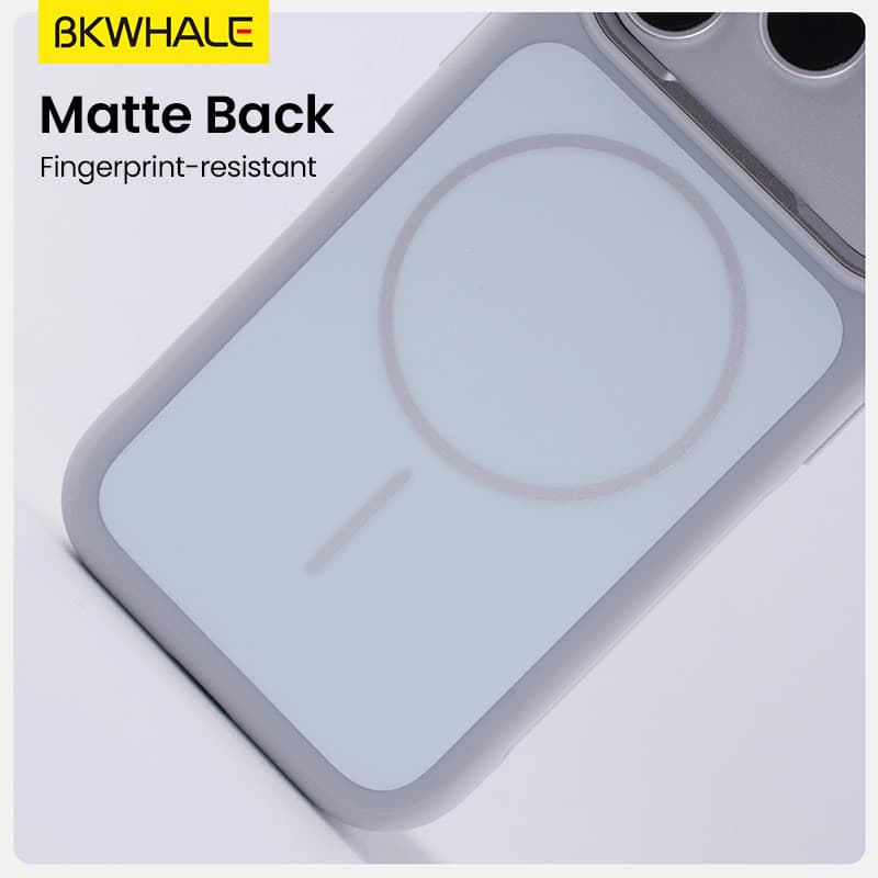 BKWHALE Magnetic Matteกันกระแทกเคสโทรศัพท์สําหรับiPhone 17 Pro Maxขอบซิลิโคนอ่อนนุ่ม + Hrad PCปกหลังสําหรับiPhone 17Airพรีเมี่ยมกันกระแทกป้องกันปลอก รูปที่ 6