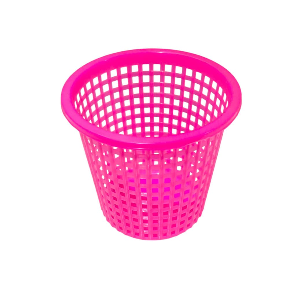 ตะกร้าพลาสติก ตะกร้ากลม ทรงสูง ตะกร้ากลมทรงสูง ขนาด14*12cm สีสันสวยงาม รูปที่ 3