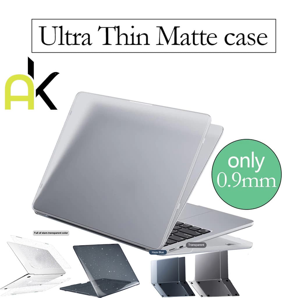 AK เคสแบบด้านบางเฉียบ for Macbook Pro 13 A2289 A2251 A2338 Air 13.6 15 M2 M3 A2681 13.3 M1 A2179 A2337 A1706 A1708 A1989