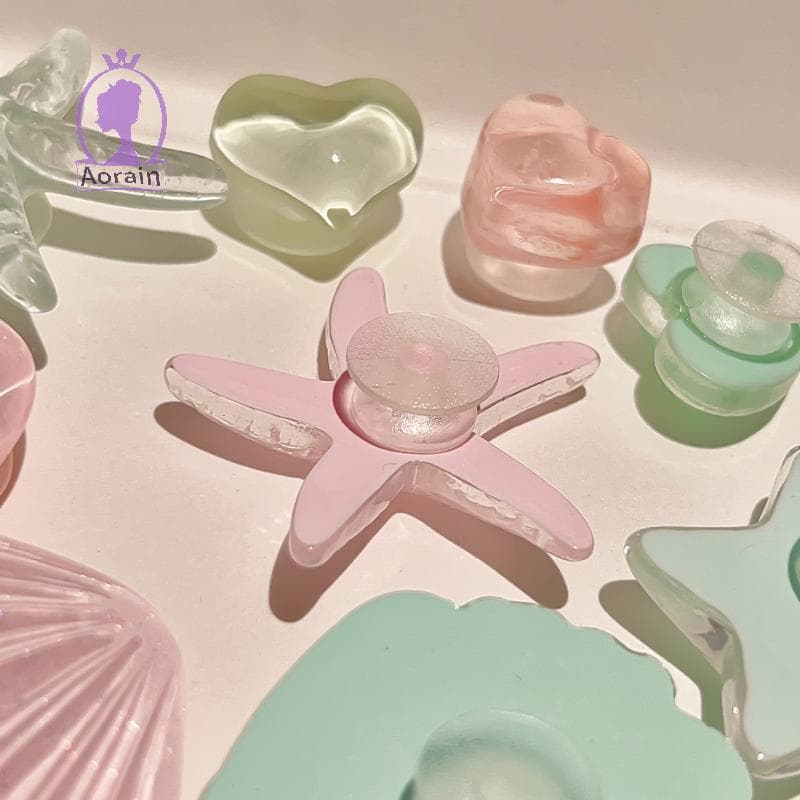 # ANTH # 1 ชุด DIY Clogs รองเท้าแตะสวนรองเท้าตกแต่งน่ารักปลาดาวเรซิ่นรองเท้า Charms อุปกรณ์เสริม Buckles Pins หญิงผู้หญิงของขวัญ. รูปที่ 3