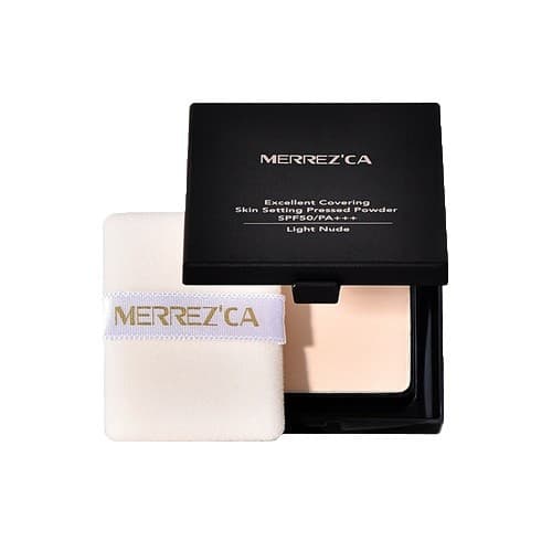 Merrezca Excellent Covering Skin Setting Pressed Powder SPF 50 / PA+++ 7g. แป้งพัฟกันน้ำ รูปที่ 5