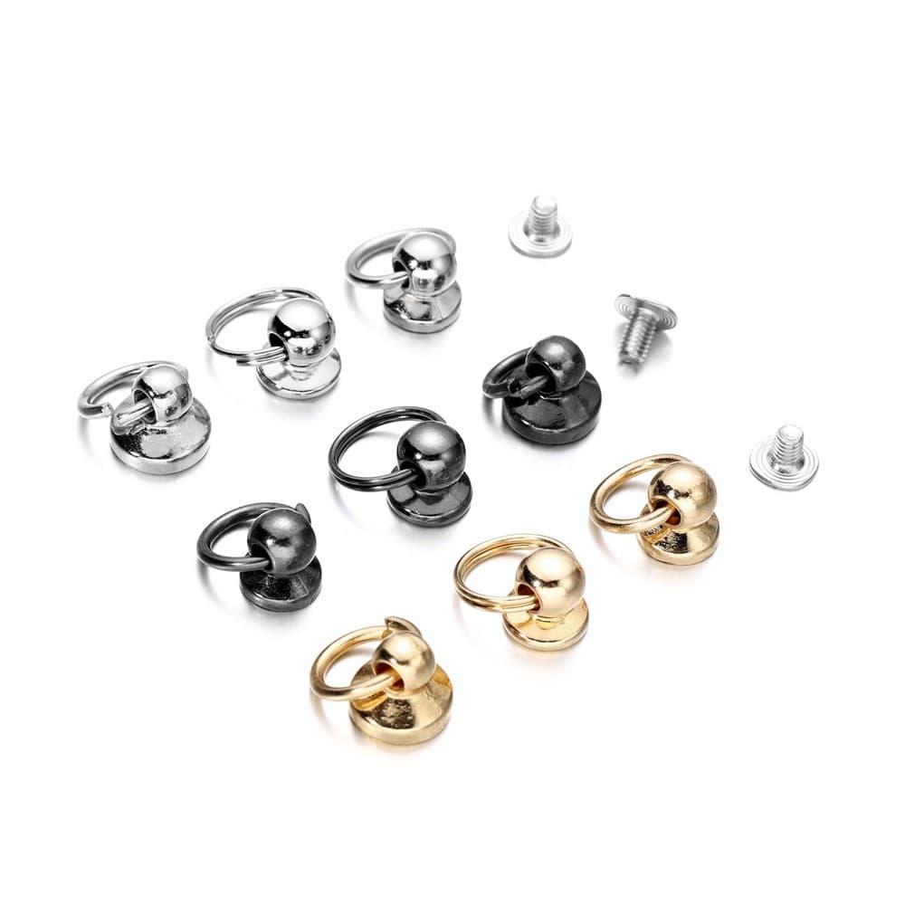 5 ชิ้น น็อต + หัวเข็มขัดแบบเกลียวสำหรับใส่โทรศัพท์แบบพิเศษdiy เงิน/ทอง จัดส่งจากไทย รูปที่ 1