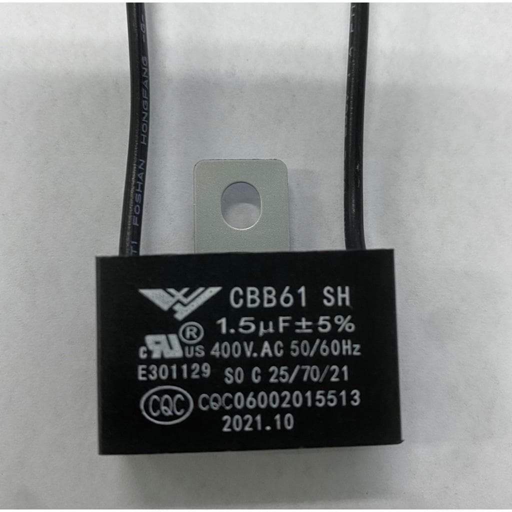H·G คาปาซิเตอร์ พัดลม​ มีสายไฟ ตัวเก็บประจุ Capacitor คอนเดนเซอร์พัดลม CBB61 1.5uF/1.8/2.0/3.5uF อะไหล่พัดลม รูปที่ 3