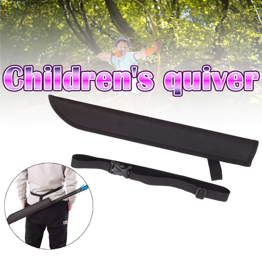 ของมาใหม่！กระเป๋าใส่ลูกธนูสำหรับเด็ก เอวปรับได้ ถุงธนูลูกศร เนื้อผ้าแข็งแรงทนทาน ใช้กับคันธนูแบบรีเคิร์ฟและคอมพาวด์ รูปที่ 3