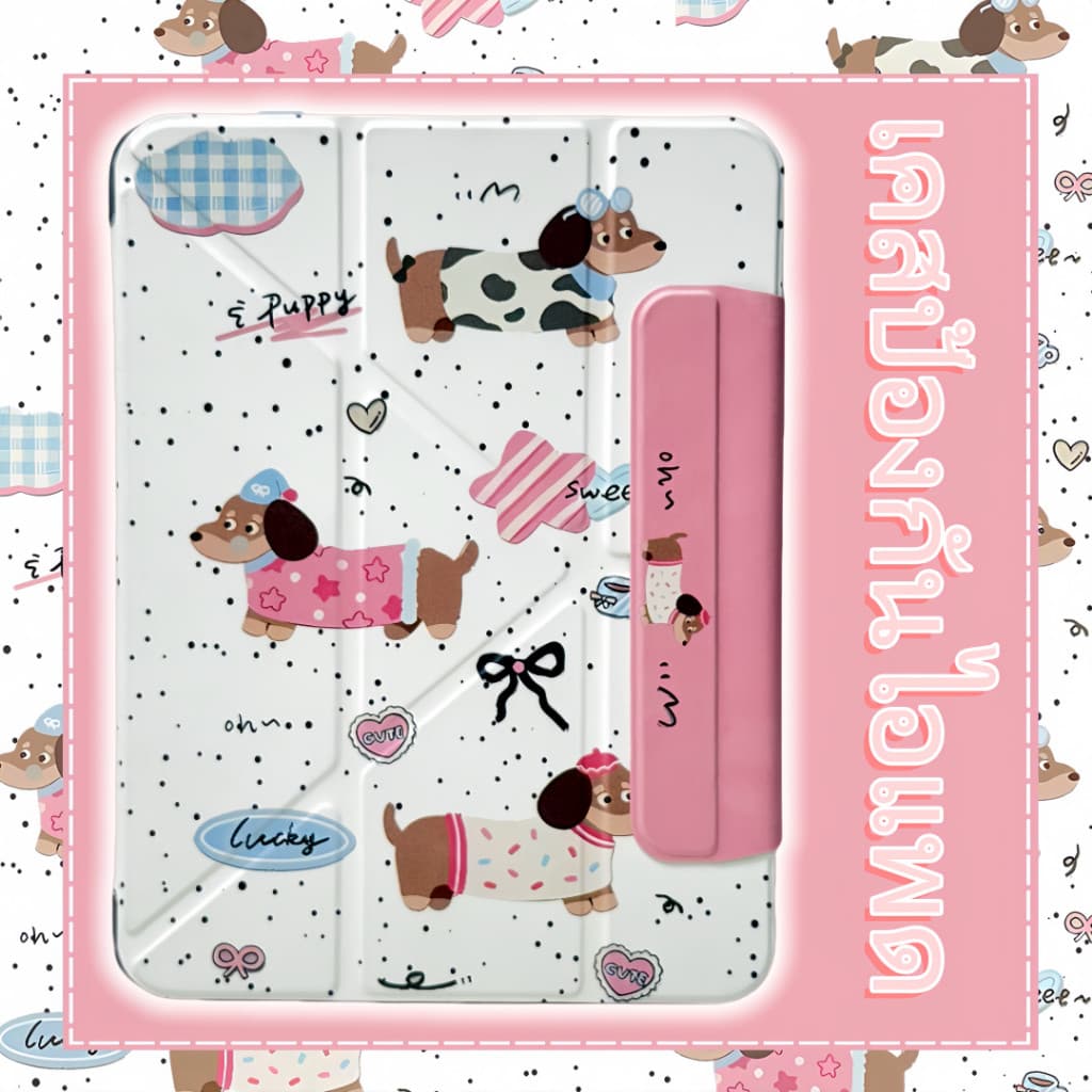 ส่งจากไทย เคสสำหรับไอแพด case ปกหนัง Gen10/11 Air4/5/6/7 M3 Mini6/7 Pro11 A16Y-พับสําหรับipadกรณี. รูปที่ 3