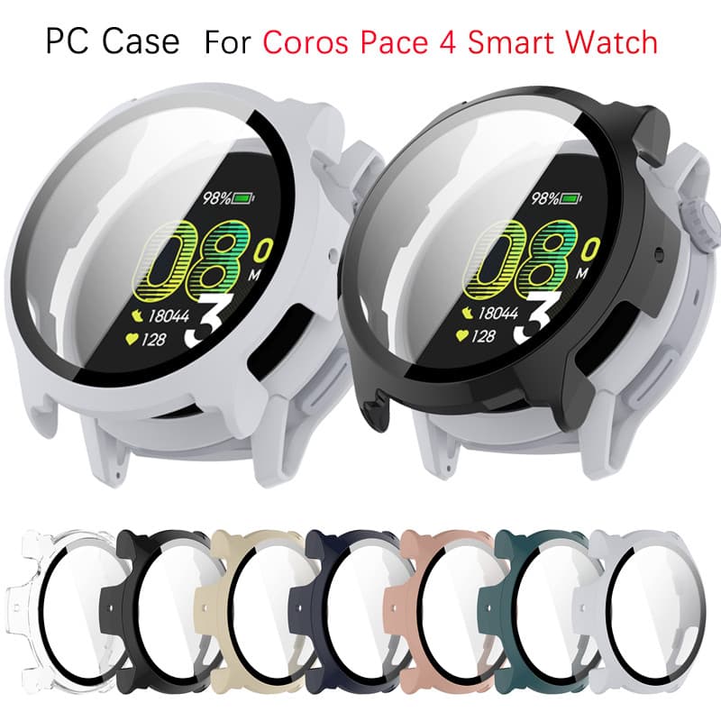 เคสป้องกันสําหรับ for COROS PACE 4 Watch Shell PC Screen Protector กระจกนิรภัยเต็มรูปแบบกรอบขอบ รูปที่ 1