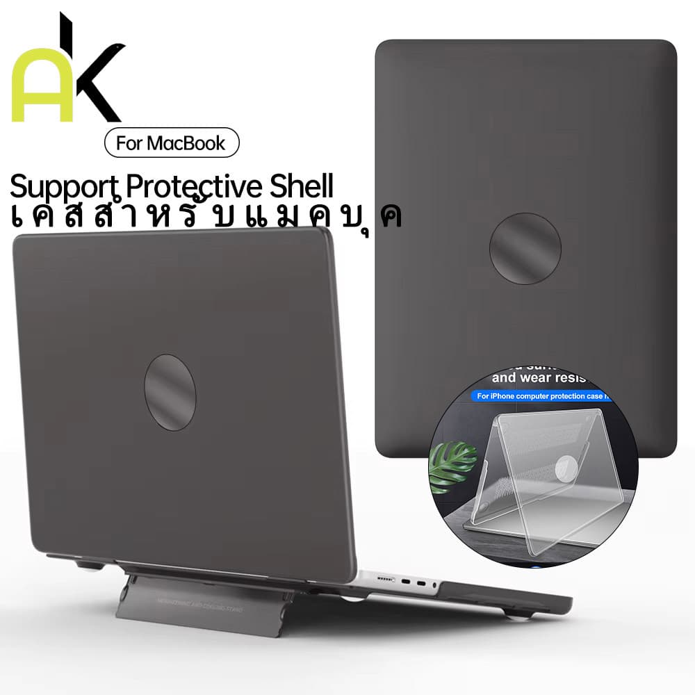 AK เคสแบบด้านบางเฉียบ for Macbook Pro 13 A2289 A2251 A2338 Air 13.6 15 M2 M3 A2681 13.3 M1 A2179 A2337 A1706 A1708 A1989 รูปที่ 2