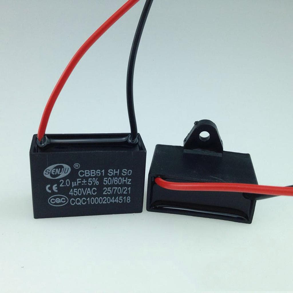 H·G คาปาซิเตอร์ พัดลม​ มีสายไฟ ตัวเก็บประจุ Capacitor คอนเดนเซอร์พัดลม CBB61 1.5uF/1.8/2.0/3.5uF อะไหล่พัดลม รูปที่ 5